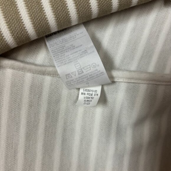 Banana Republic Womens Pique Striped Knit Blazer Size L Preppy Academia Coastal - Picture 11 of 15